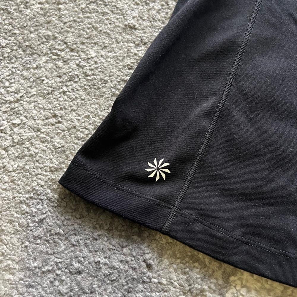 Athleta Black Racerback Athletic Tennis Preppy Tank Top - Picture 2 of 3